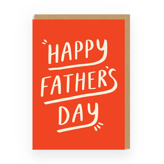 Father's Day Retro Type Greeting Card