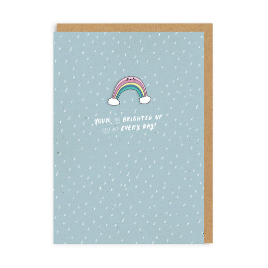 Rainbow Mum Enamel Pin Greeting Card