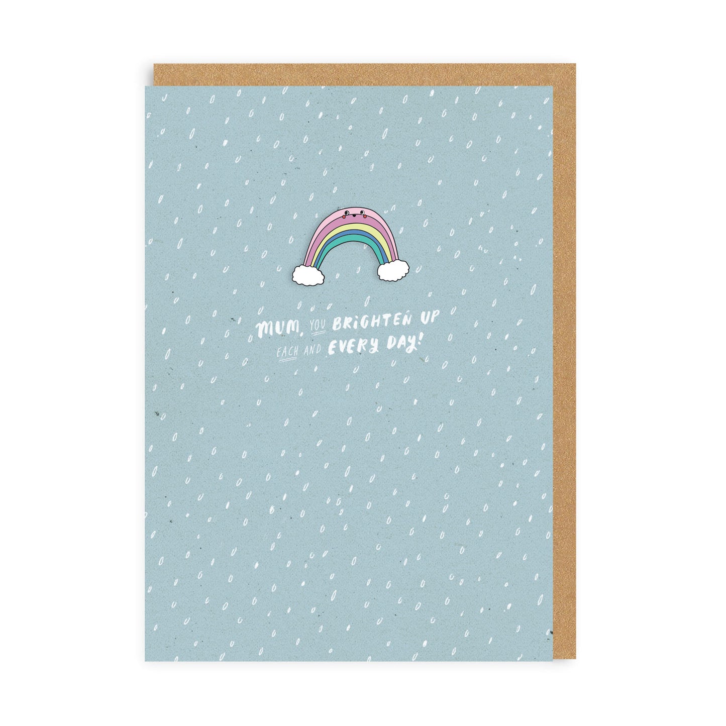 Rainbow Mum Enamel Pin Greeting Card