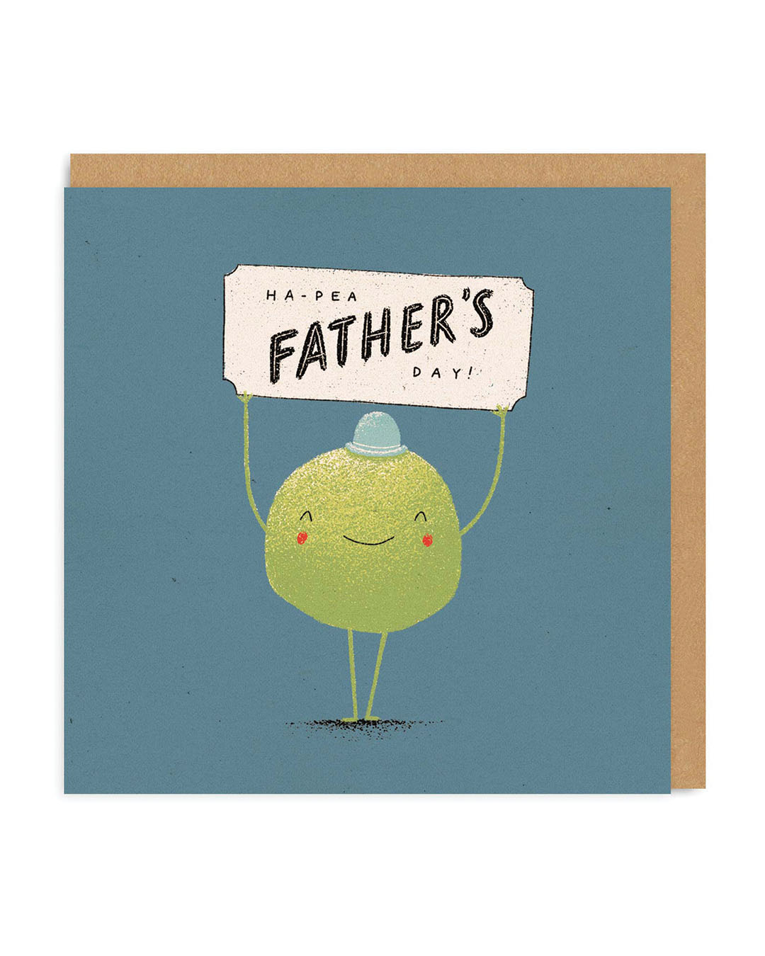 Ha-Pea Square Fathers Day Greeting Card