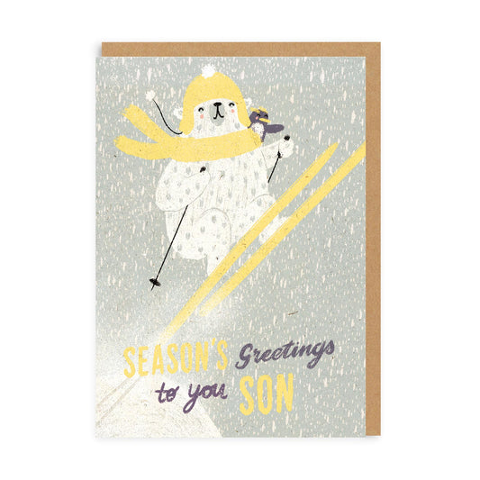 Seasons Greetings Son Greeting Card