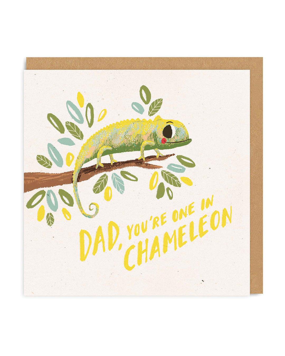 Dad, Chameleon Square Greeting Card