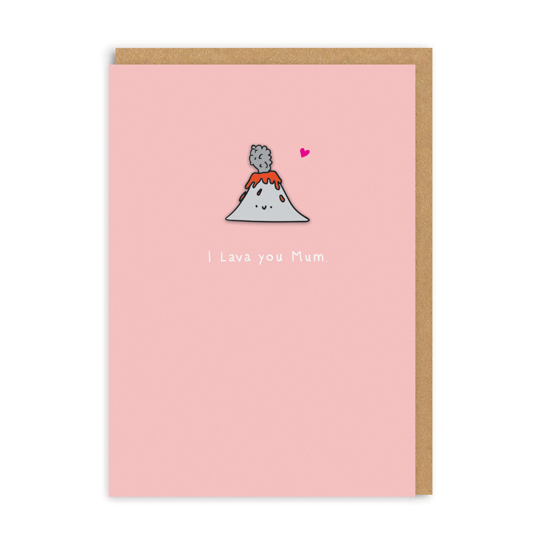 I Lava You Mum Enamel Pin Greeting Card