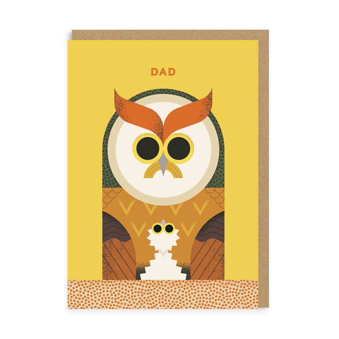 Dad Owl Greeting Card
