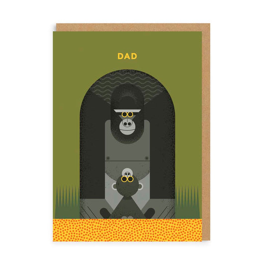Dad Gorilla Greeting Card