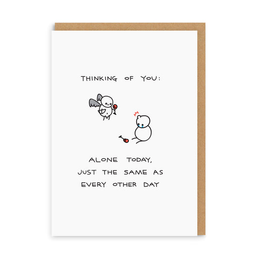Alone Today Greeting Card