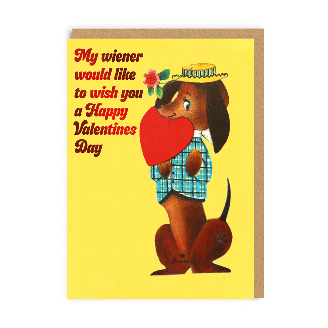 My Wiener Valentine's Day Card