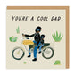 Motorcycle Dad Square Greeting Card