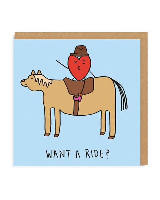 Want a ride? Valentine's Day Greeting Card