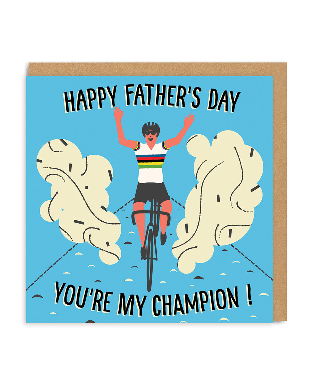 Father's Day Champion Cyclist Greeting Card