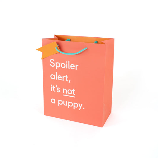 Spoiler Alert Puppy Large Giftbag