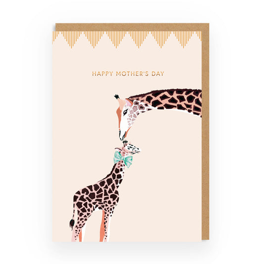 Happy Mother's Day Giraffe Greeting Card