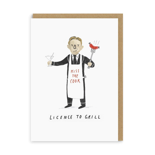Licence to Grill Greeting Card