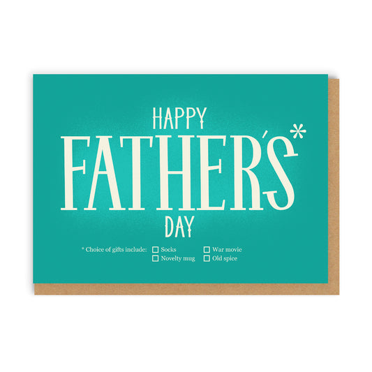 Star Father's Day Greeting Card