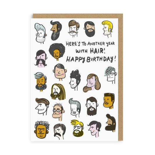 Another Year With Hair Greeting Card