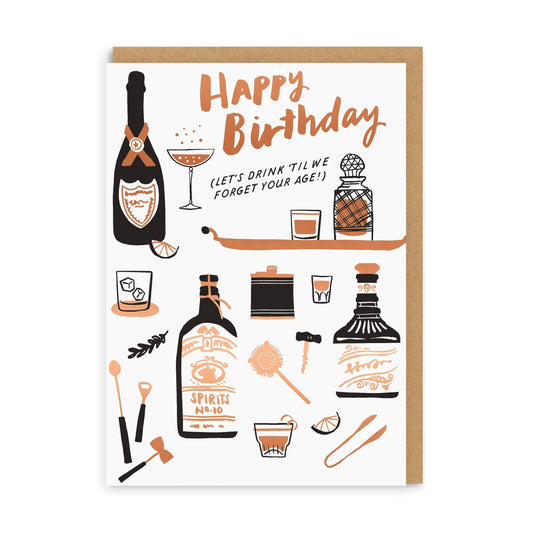 Drink To Forget Greeting Card