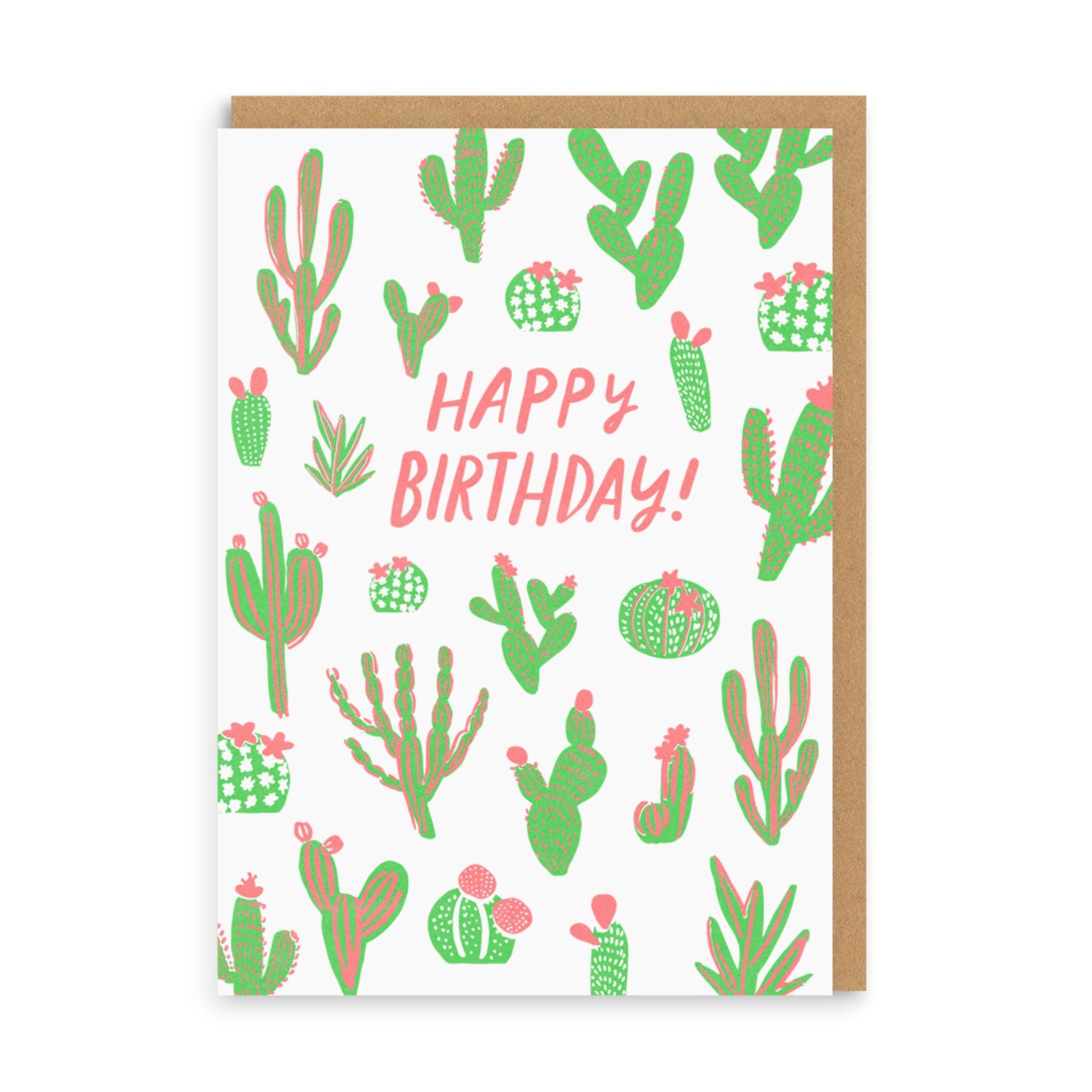 Cacti Happy Birthday Greeting Card