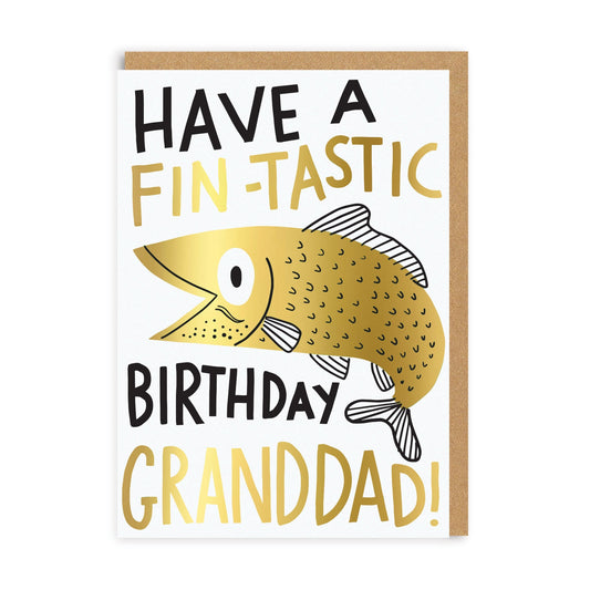 Fin-Tastic Birthday Grandad Greeting Card