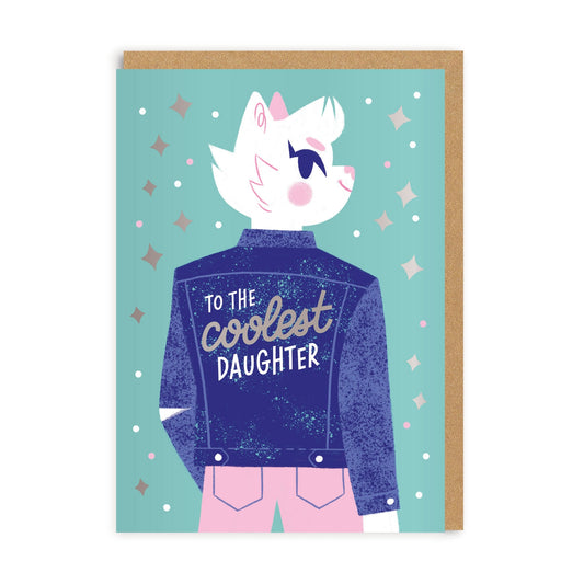 Coolest Daughter Greeting Card