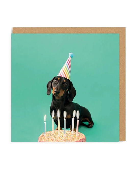 Scout Party Hat Square Greeting Card