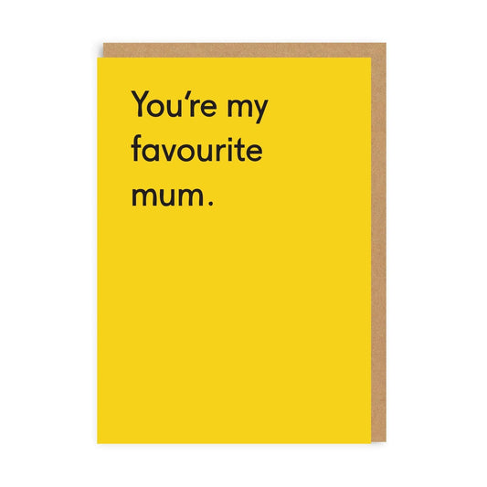 Favourite Mum Greeting Card