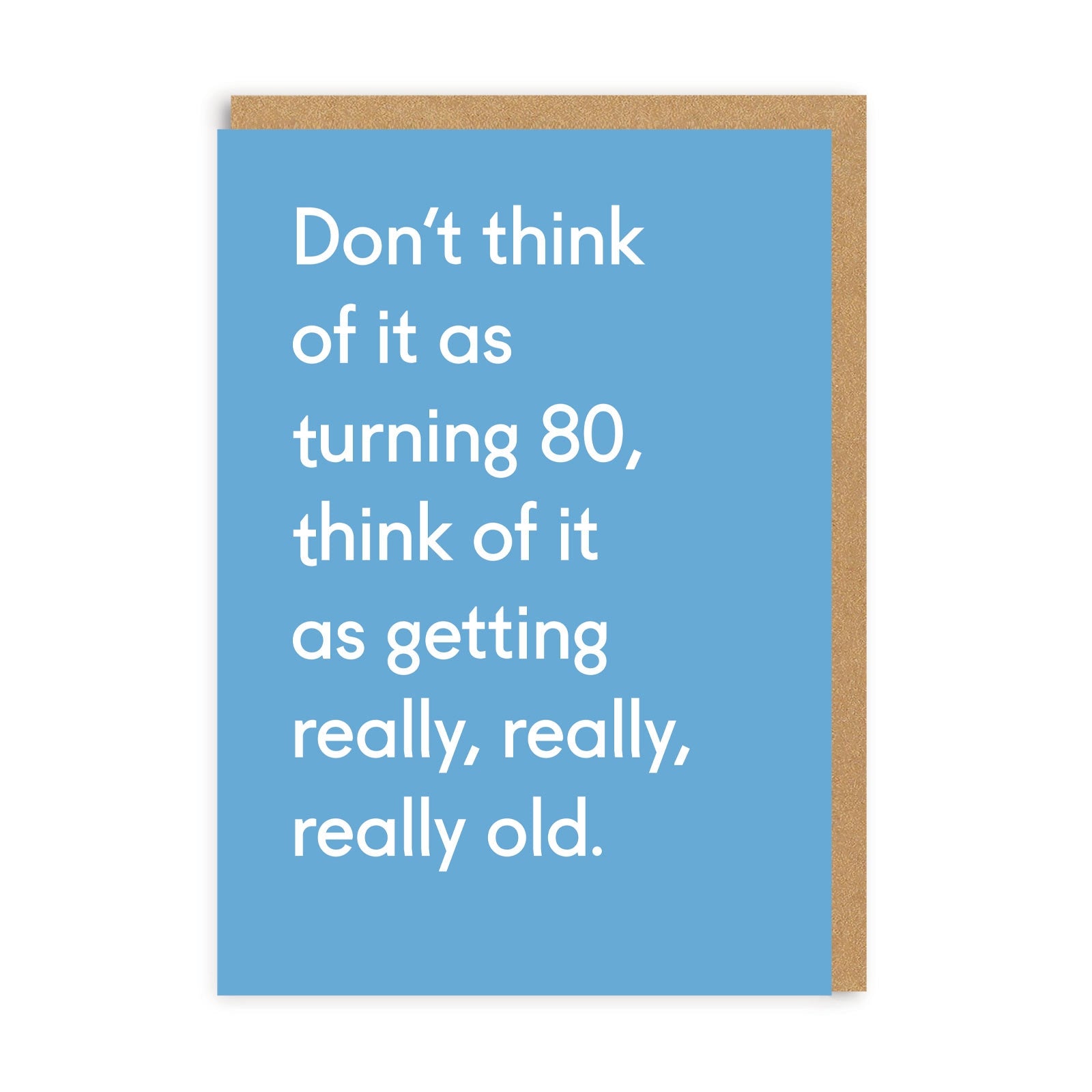 Age 80 Today Really Really Old Greeting Card